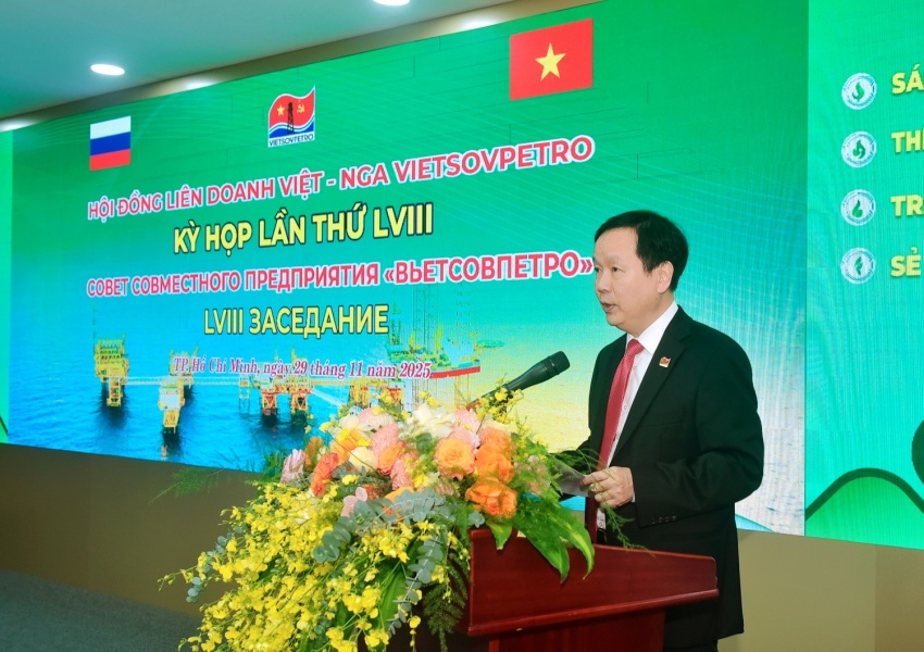 Kỳ họp 58 Hội đồng Liên doanh Việt - Nga Vietsovpetro: Ghi dấu bước tiến 2025, mở rộng tầm nhìn đến 2050