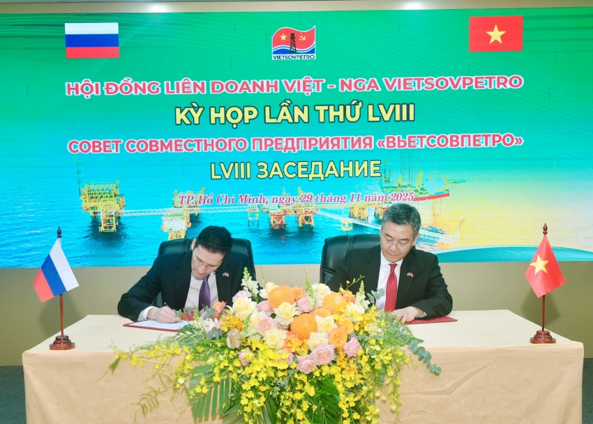 Kỳ họp 58 Hội đồng Liên doanh Việt - Nga Vietsovpetro: Ghi dấu bước tiến 2025, mở rộng tầm nhìn đến 2050