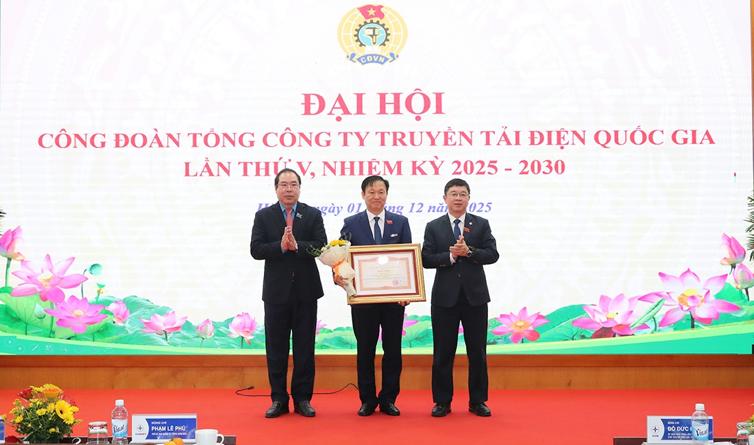 Đại hội Công đoàn EVNNPT lần thứ V nhiệm kỳ 2025-2030 thành công tốt đẹp Đại hội Công đoàn EVNNPT lần thứ V, nhiệm kỳ 2025-2030 thành công tốt đẹp
