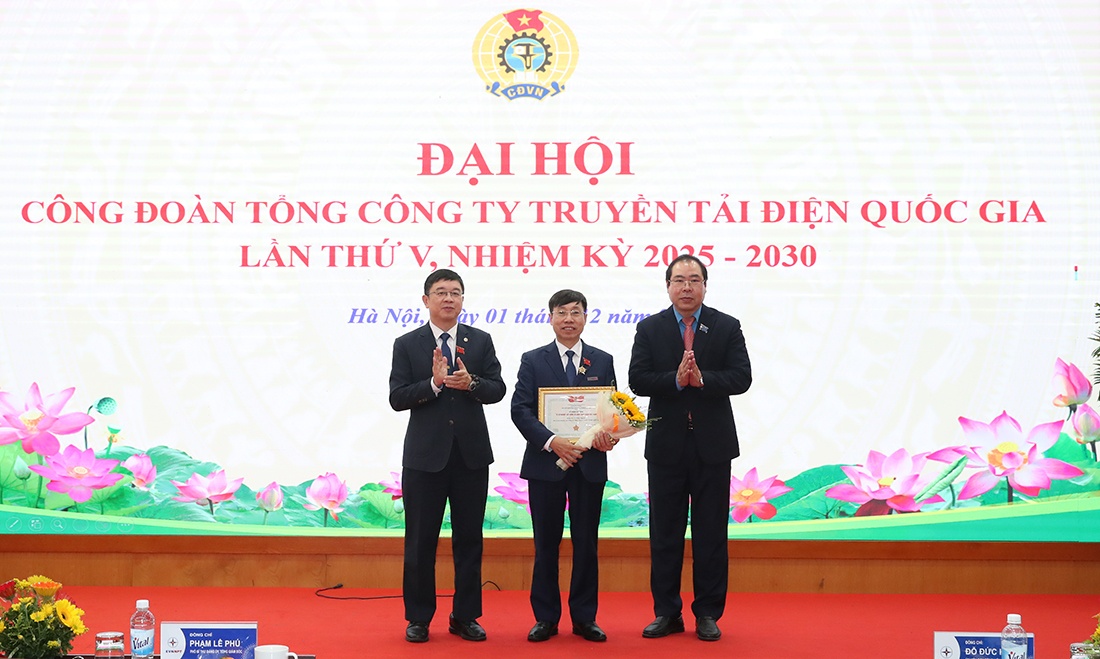 Đại hội Công đoàn EVNNPT lần thứ V nhiệm kỳ 2025-2030 thành công tốt đẹp Đại hội Công đoàn EVNNPT lần thứ V, nhiệm kỳ 2025-2030 thành công tốt đẹp