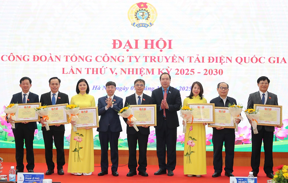 Đại hội Công đoàn EVNNPT lần thứ V nhiệm kỳ 2025-2030 thành công tốt đẹp Đại hội Công đoàn EVNNPT lần thứ V, nhiệm kỳ 2025-2030 thành công tốt đẹp
