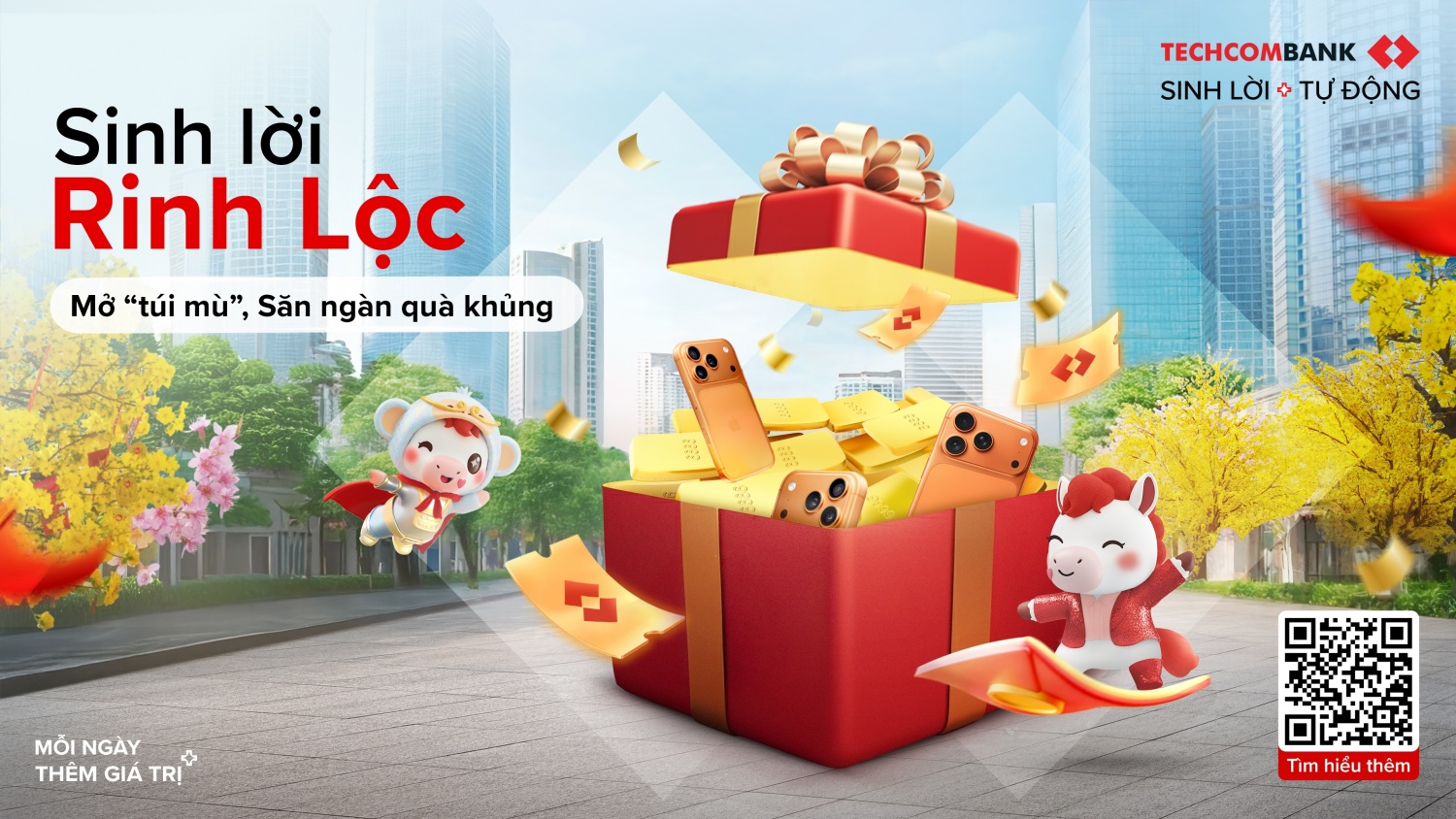 Mở túi mù, săn quà “khủng” cùng Techcombank “Sinh Lời Rinh Lộc” Mở túi mù, săn quà “khủng” cùng Techcombank “Sinh Lời Rinh Lộc”