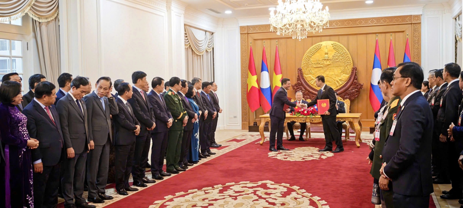 Việt Nam - Lào ký kết hợp tác phát triển chuỗi công nghiệp và năng lượng