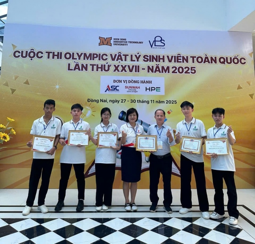 Đội tuyển Trường Đại học Dầu khí Việt Nam đoạt giải hạng Ba toàn đoàn tại Kỳ thi Olympic Vật lý Sinh viên toàn quốc năm 2025 Đội tuyển PVU đạt giải Ba toàn đoàn tại Kỳ thi Olympic Vật lý sinh viên toàn quốc năm 2025