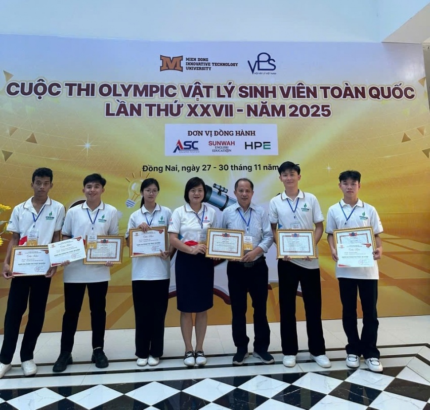 Đội tuyển Trường Đại học Dầu khí Việt Nam đoạt giải hạng Ba toàn đoàn tại Kỳ thi Olympic Vật lý Sinh viên toàn quốc năm 2025 Đội tuyển PVU đạt giải Ba toàn đoàn tại Kỳ thi Olympic Vật lý sinh viên toàn quốc năm 2025