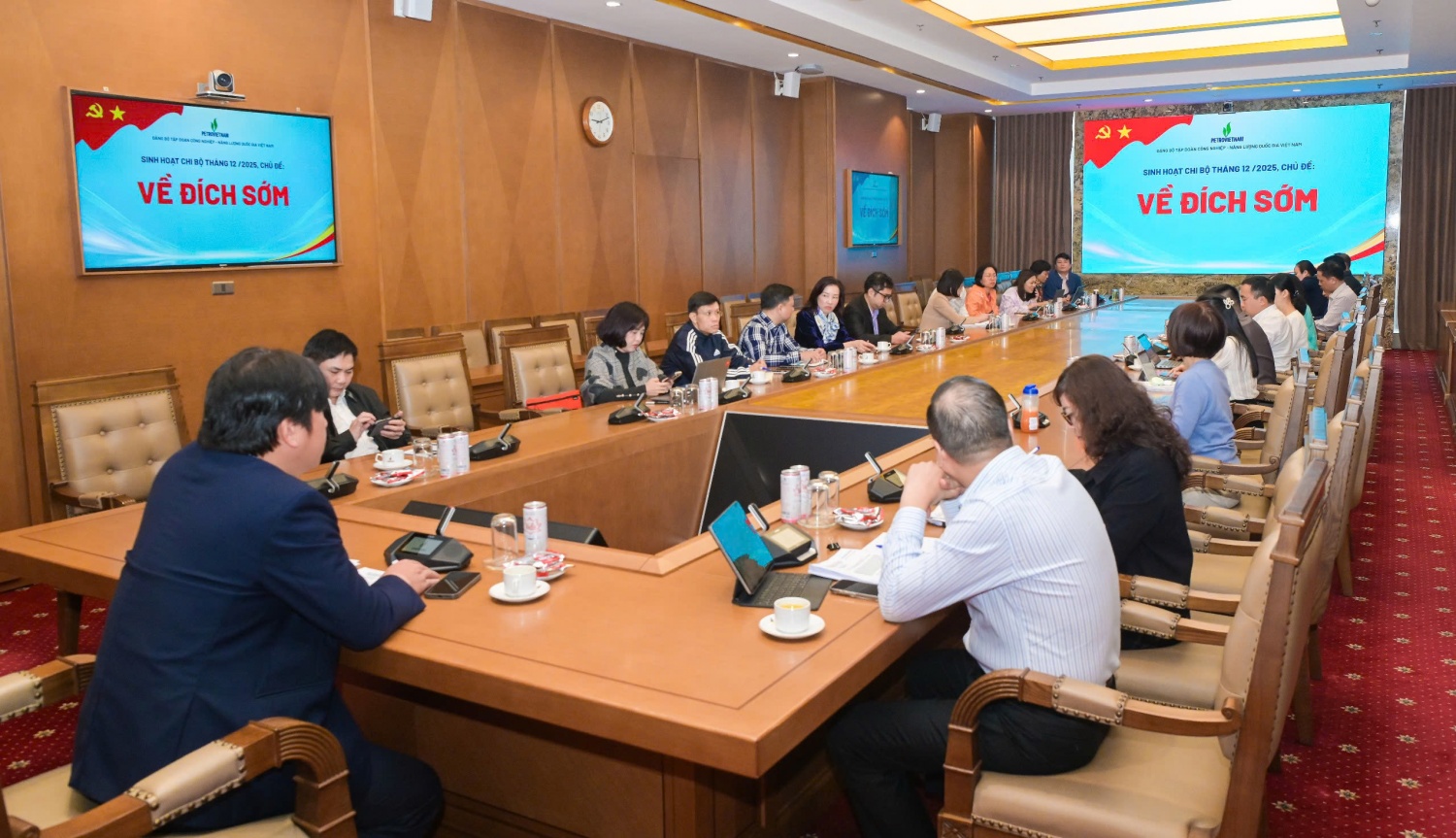 Đảng bộ BMQL&ĐH Petrovietnam quán triệt tinh thần thi đua Về đích sớm, hoàn thành xuất sắc nhiệm vụ năm 2025 Đảng bộ BMQL&ĐH Petrovietnam quán triệt tinh thần thi đua