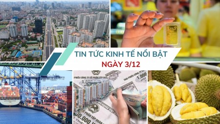 Tin tức kinh tế ngày 3/12: Xuất khẩu nông lâm thủy sản lập kỷ lục mới