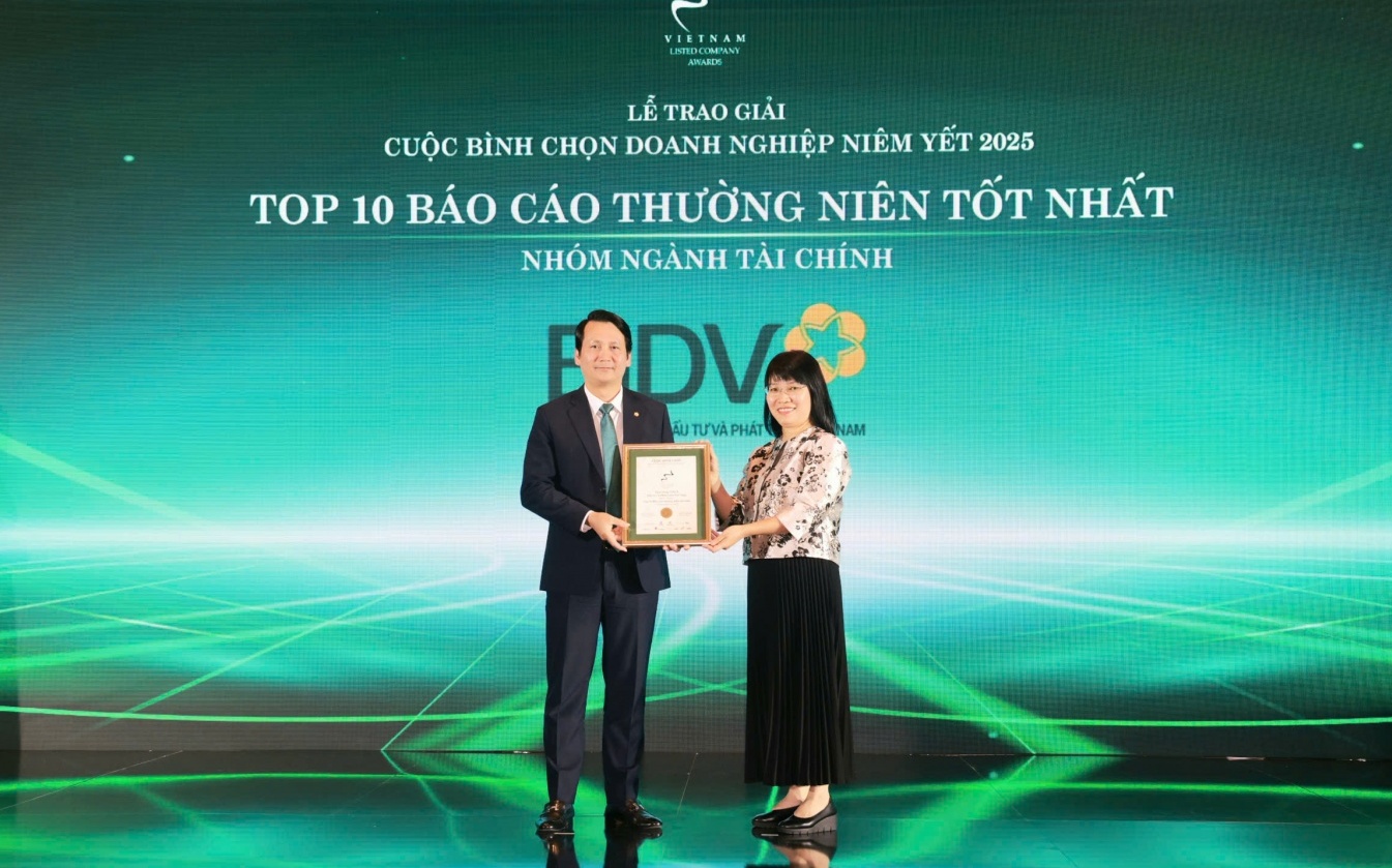 BIDV nhận giải Báo cáo thường niên tốt nhất lần thứ 3 liên tiếp
