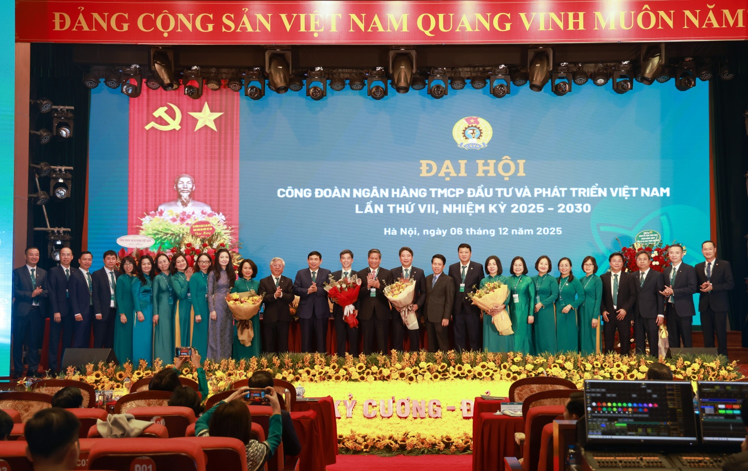 Công đoàn BIDV tổ chức thành công Đại hội đại biểu lần thứ VII, nhiệm kỳ 2025-2030