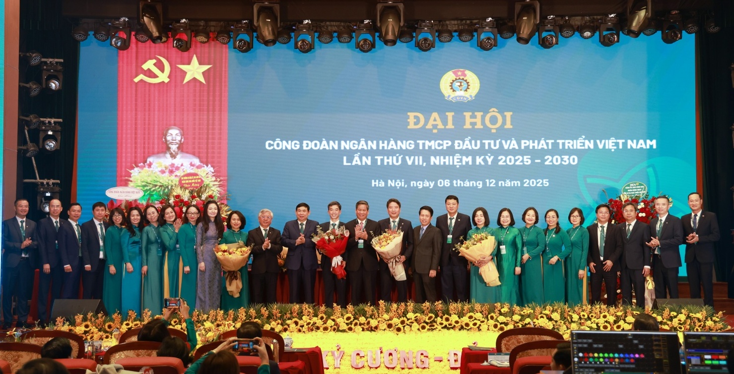 Công đoàn BIDV tổ chức thành công Đại hội đại biểu lần thứ VII, nhiệm kỳ 2025-2030