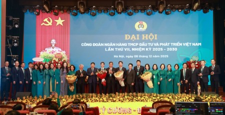 Công đoàn BIDV tổ chức thành công Đại hội đại biểu lần thứ VII, nhiệm kỳ 2025-2030
