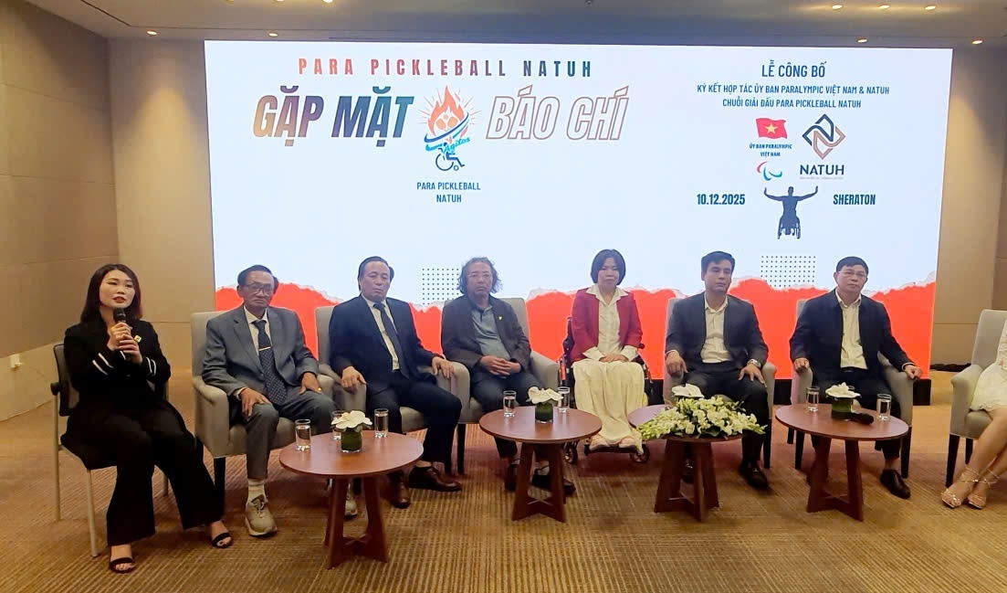 Ủy ban Paralympic Việt Nam công bố chuỗi giải Paranatuh Pickleball