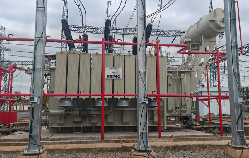 Trạm biến áp 220kV Mỹ Tho được nâng công suất lên 500MVA Đóng điện dự án Nâng công suất Trạm biến áp 220kV Mỹ Tho