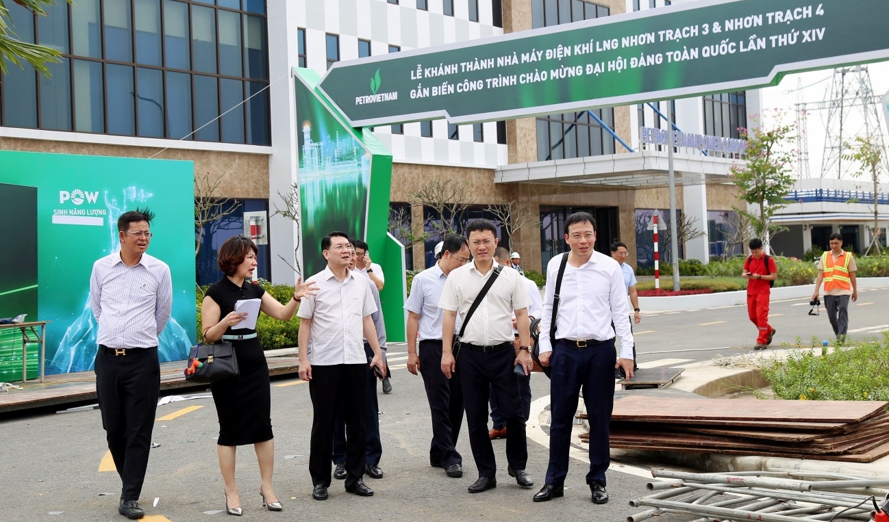Lãnh đạo Petrovietnam kiểm tra công tác chuẩn bị khánh thành Dự án NMĐ Nhơn Trạch 3 và 4