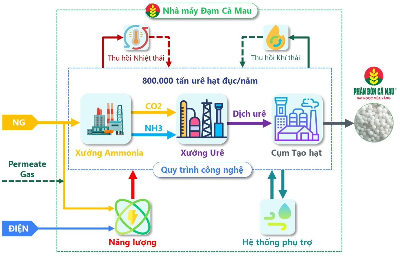 Dấu ấn KHCN đưa Nhà máy Đạm Cà Mau vào nhóm nhà máy urê hiệu quả hàng đầu thế giới Dấu ấn KHCN đưa Nhà máy Đạm Cà Mau vào nhóm nhà máy urê hiệu quả hàng đầu thế giới