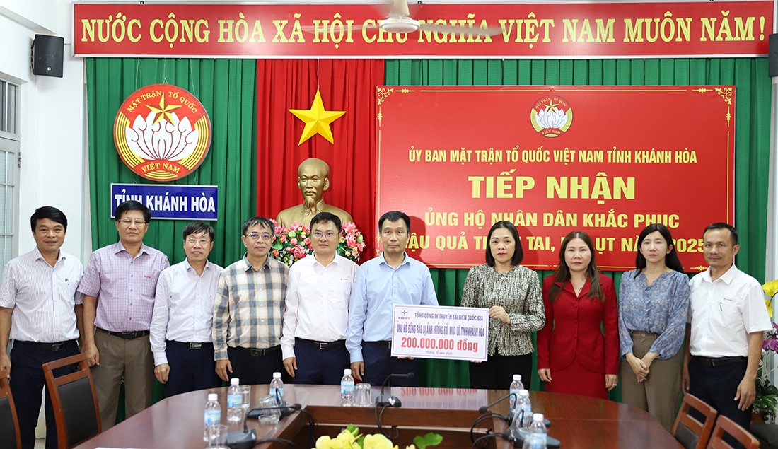 EVNNPT ủng hộ các tỉnh miền Trung, Tây Nguyên khắc phục thiệt hại do thiên tai