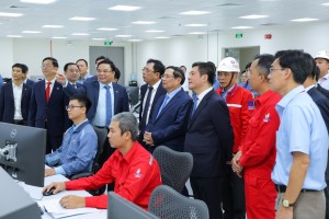 [Chùm ảnh] Thủ tướng Phạm Minh Chính dự lễ khánh thành Nhà máy điện khí LNG Nhơn Trạch 3 và Nhơn Trạch 4
