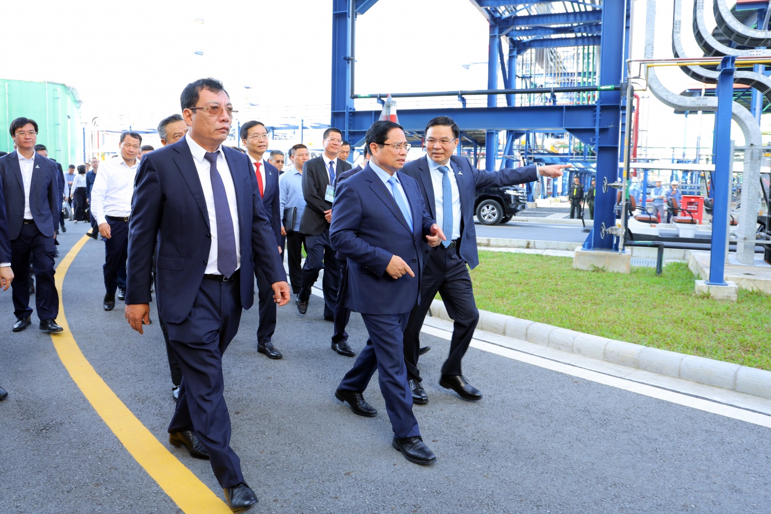 [Chùm ảnh] Thủ tướng Phạm Minh Chính dự lễ khánh thành Nhà máy điện khí LNG Nhơn Trạch 3 và Nhơn Trạch 4