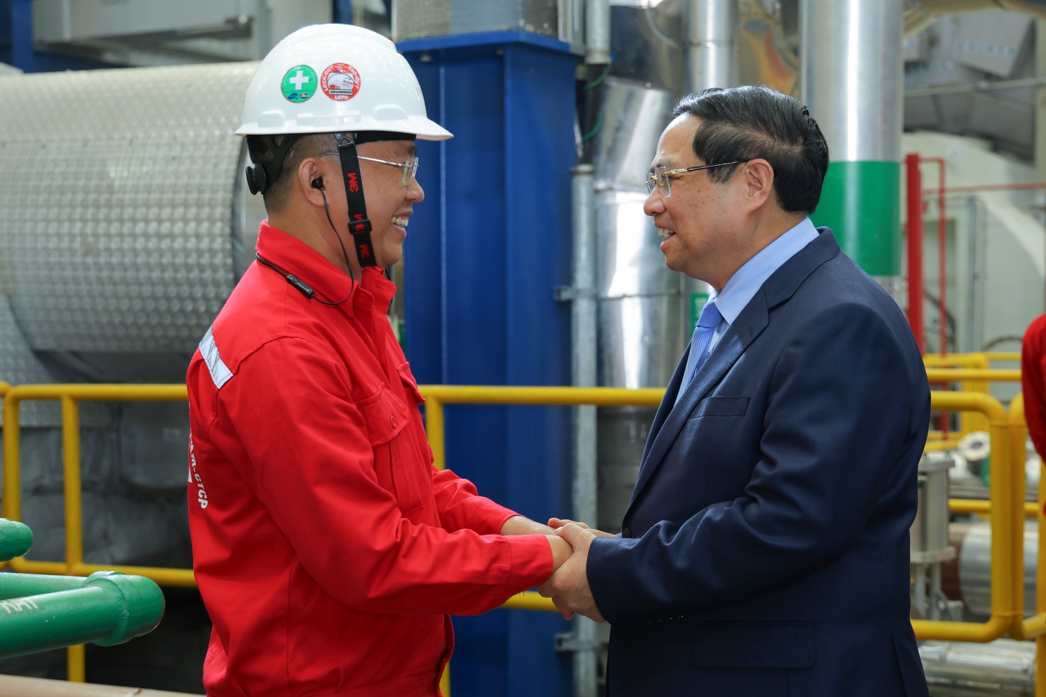 [Chùm ảnh] Thủ tướng Phạm Minh Chính dự lễ khánh thành Nhà máy điện khí LNG Nhơn Trạch 3 và Nhơn Trạch 4