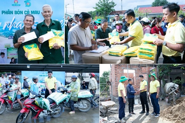 Phân bón Cà Mau hỗ trợ bà con Khánh Hòa khắc phục khó khăn sau mưa lũ