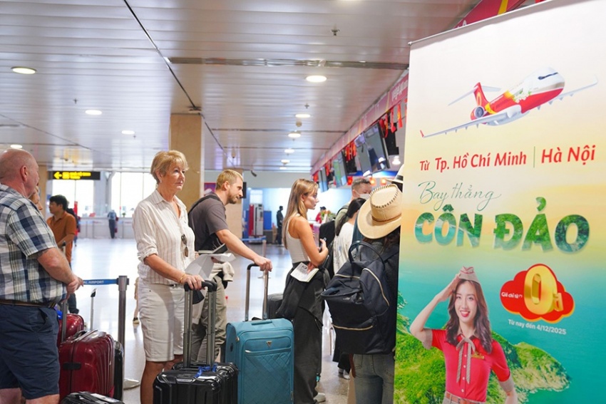 Bay dễ dàng đến Côn Đảo cùng Vietjet với 4 chuyến khứ hồi mỗi ngày 
từ Hà Nội, TP HCM