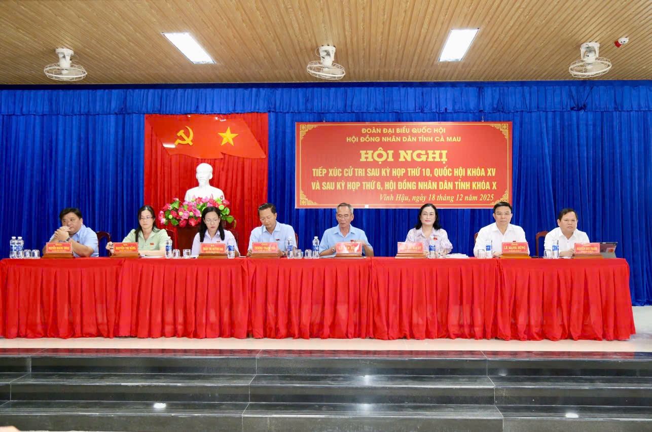 Đại biểu Quốc hội Lê Mạnh Hùng tham gia tiếp xúc cử tri tại Cà Mau sau Kỳ họp thứ 10, Quốc hội khóa XV Đại biểu Quốc hội Lê Mạnh Hùng tham gia tiếp xúc cử tri tại Cà Mau sau Kỳ họp thứ 10, Quốc hội khóa XV