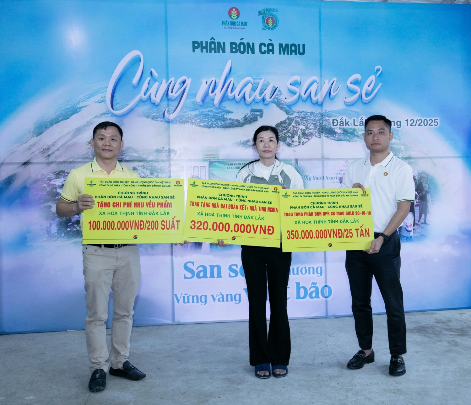 Đắk Lắk: Phân bón Cà Mau chung tay hỗ trợ người dân ổn định đời sống sau thiên tai Đắk Lắk: Phân bón Cà Mau chung tay hỗ trợ người dân ổn định đời sống sau thiên tai