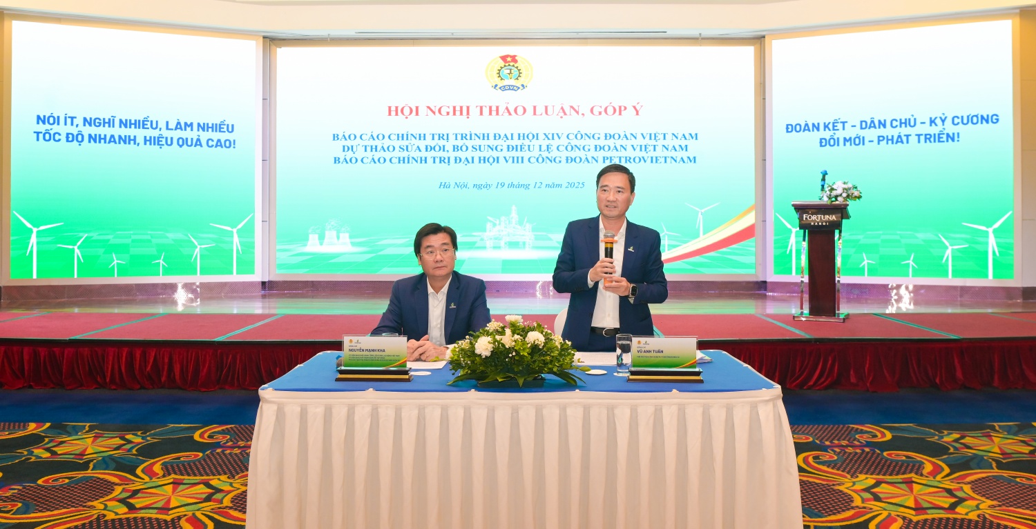 Công đoàn Petrovietnam tổ chức Hội nghị góp ý văn kiện, sẵn sàng cho Đại hội VIII