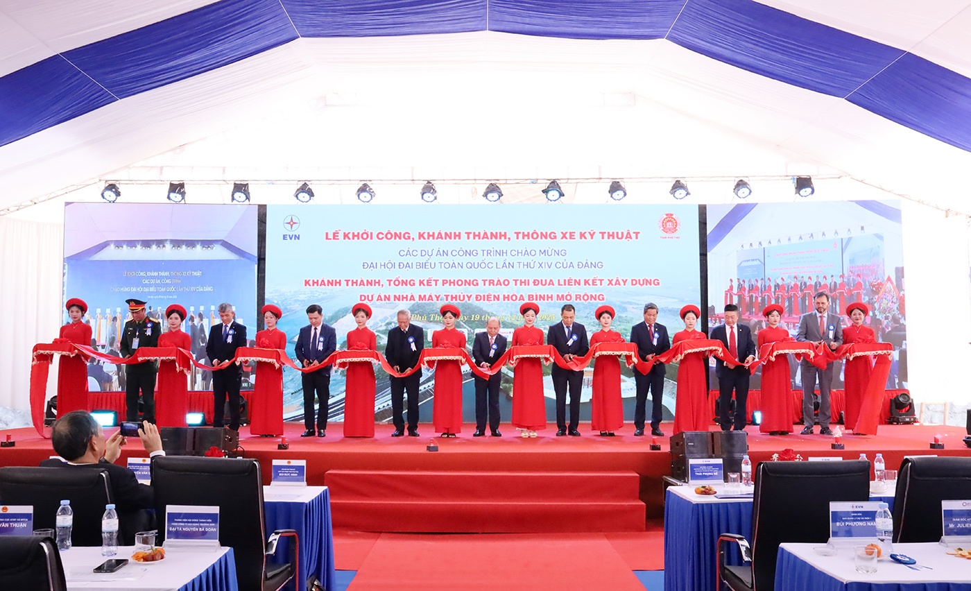 EVN khởi công, khánh thành nhiều dự án, công trình điện chào mừng Đại hội lần thứ XIV của Đảng