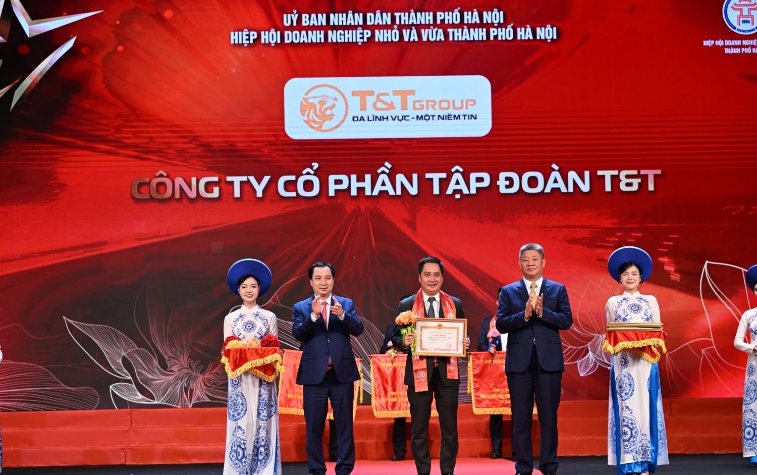T&T Group được vinh danh tại Lễ tôn vinh doanh nhân, doanh nghiệp Thăng Long 2025