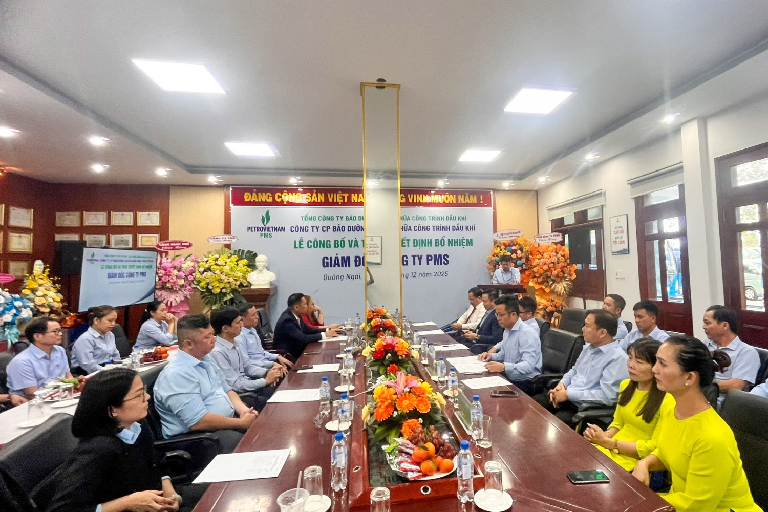 Toàn cảnh lễ Công bố và trao quyết định bổ nhiệm Giám đốc PMS. Ảnh: Linh Ánh Toàn cảnh lễ Công bố và trao quyết định bổ nhiệm Giám đốc PMS. Ảnh: Linh Ánh