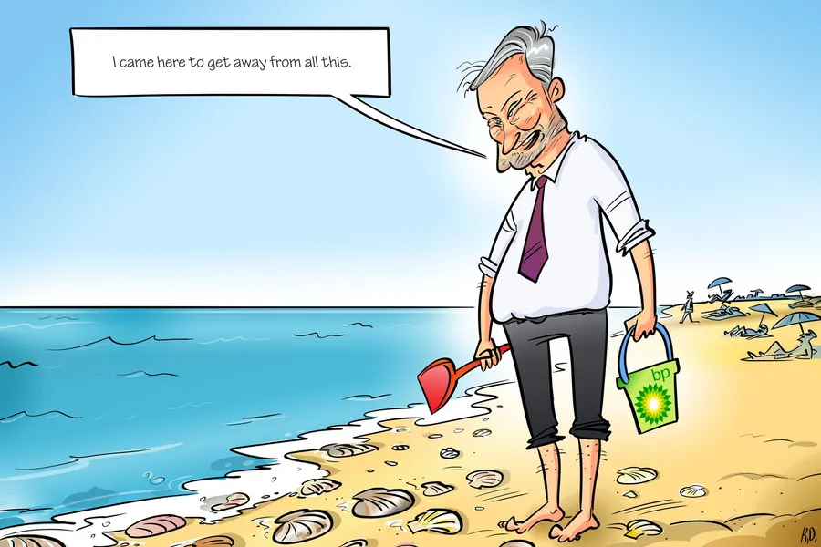 Dầu khí toàn cầu năm 2025 qua tranh biếm họa