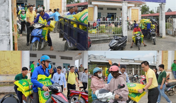 PVCFC trao gần 20 tấn phân bón hỗ trợ nông dân Đồng Tháp