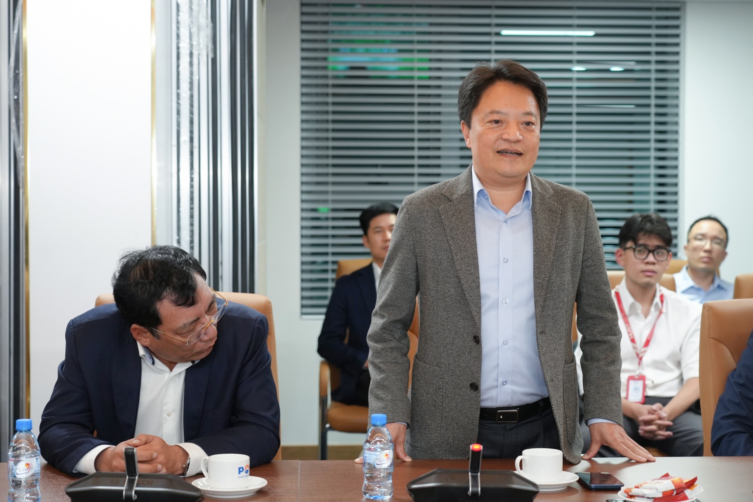  Ông Hoàng Văn Quang - Chủ tịch HĐTV PV Power phát biểu tại buổi ký kết