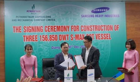 PVSM ký hợp đồng đóng mới 3 tàu chở dầu thô cho Công ty Hàn Quốc