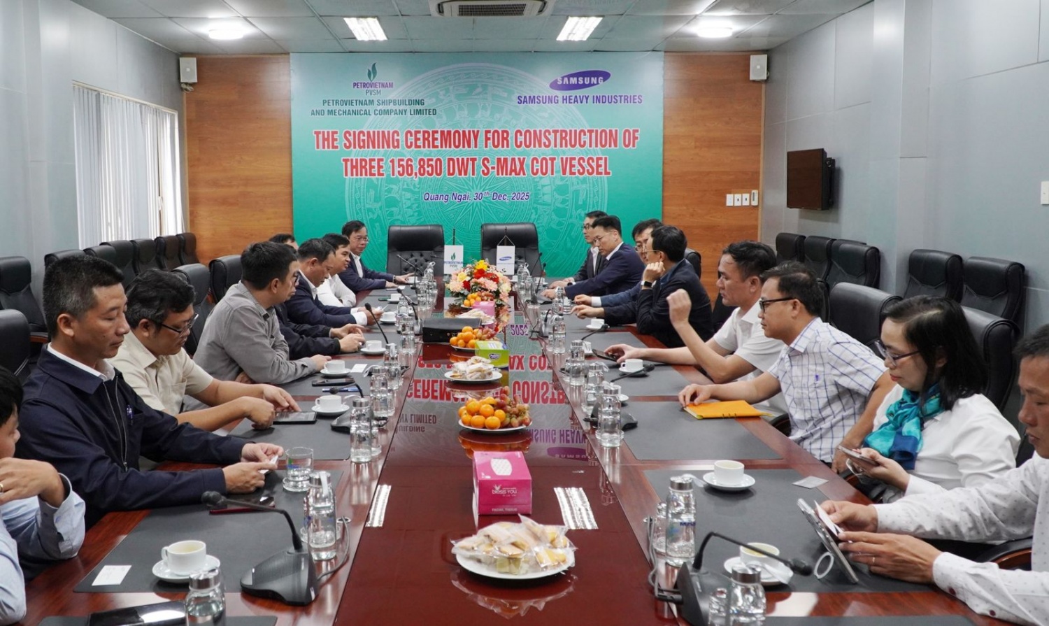 PVSM ký hợp đồng đóng mới 3 tàu chở dầu thô cho Công ty Hàn Quốc