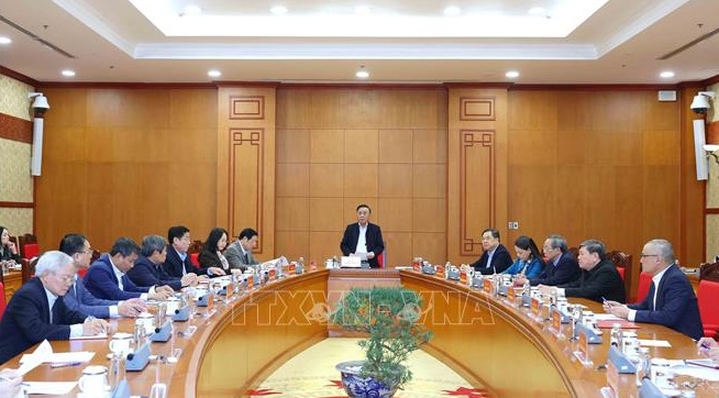 Thường trực Ban Bí thư chủ trì họp rà soát công tác chuẩn bị Đại hội XIV của Đảng