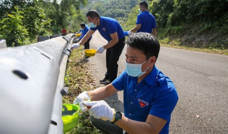 Đoàn Thanh niên BSR xung kích “xanh hóa” Nhà máy Lọc dầu Dung Quất