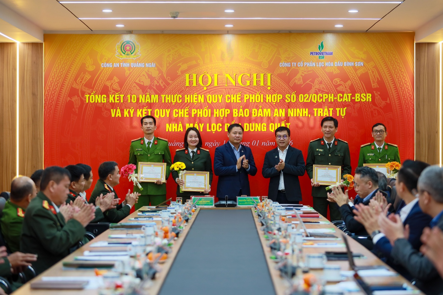 BSR và Công an tỉnh Quảng Ngãi tăng cường phối hợp bảo đảm an ninh, an toàn NMLD Dung Quất