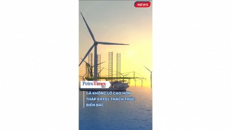 [VIDEO] Gã khổng lồ cao hơn tháp Eiffel thách thức Biển Bắc