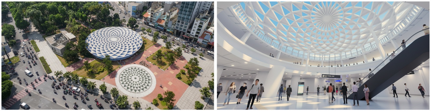 [Chùm ảnh] Diện mạo tuyến Metro số 2 vừa được khởi công tại TP HCM