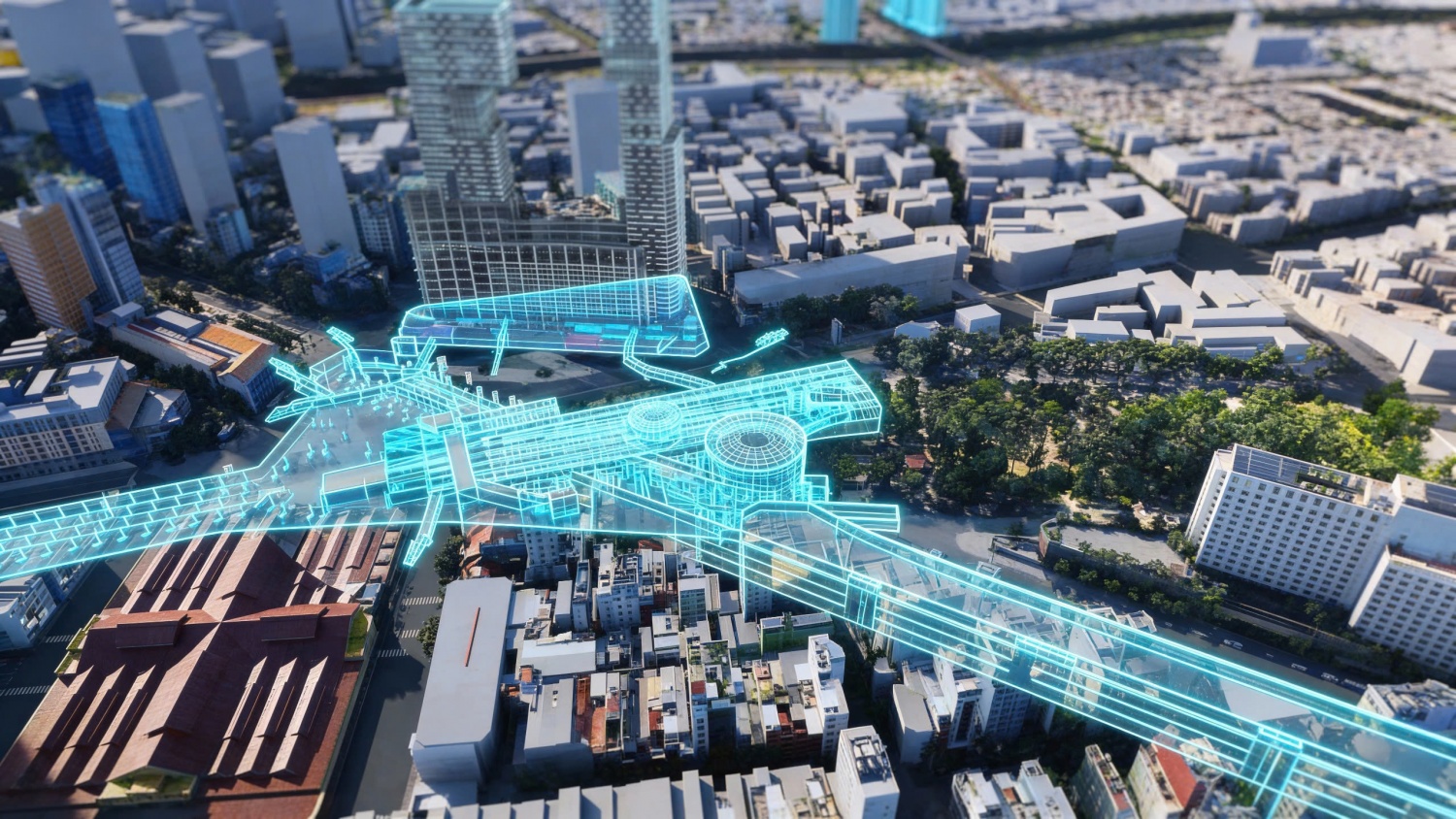 [Chùm ảnh] Phối cảnh tuyến Metro số 2 vừa được khởi công tại TP HCM