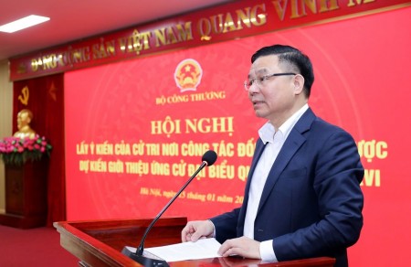 Bộ Công Thương thống nhất giới thiệu Quyền Bộ trưởng Lê Mạnh Hùng ứng cử đại biểu Quốc hội khóa XVI