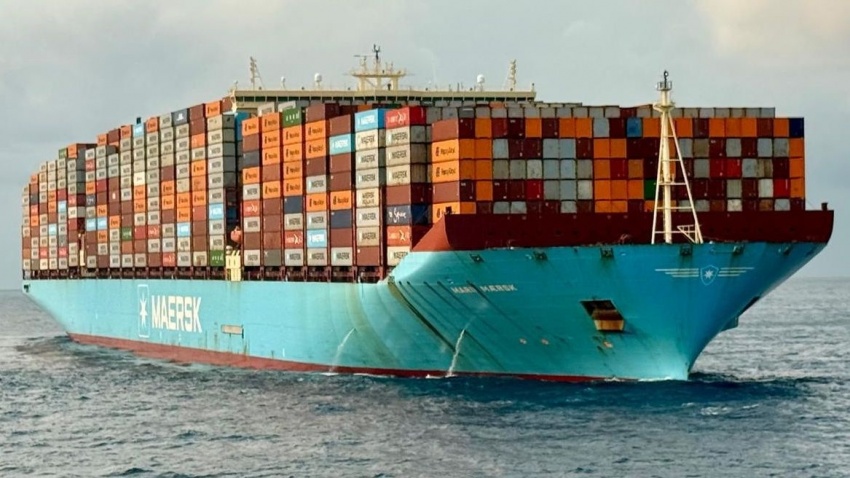 Một tàu chở hàng của Maersk.