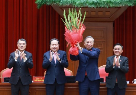 Điện, thư chúc mừng Tổng Bí thư Ban Chấp hành Trung ương Đảng Cộng sản Việt Nam khóa XIV Tô Lâm