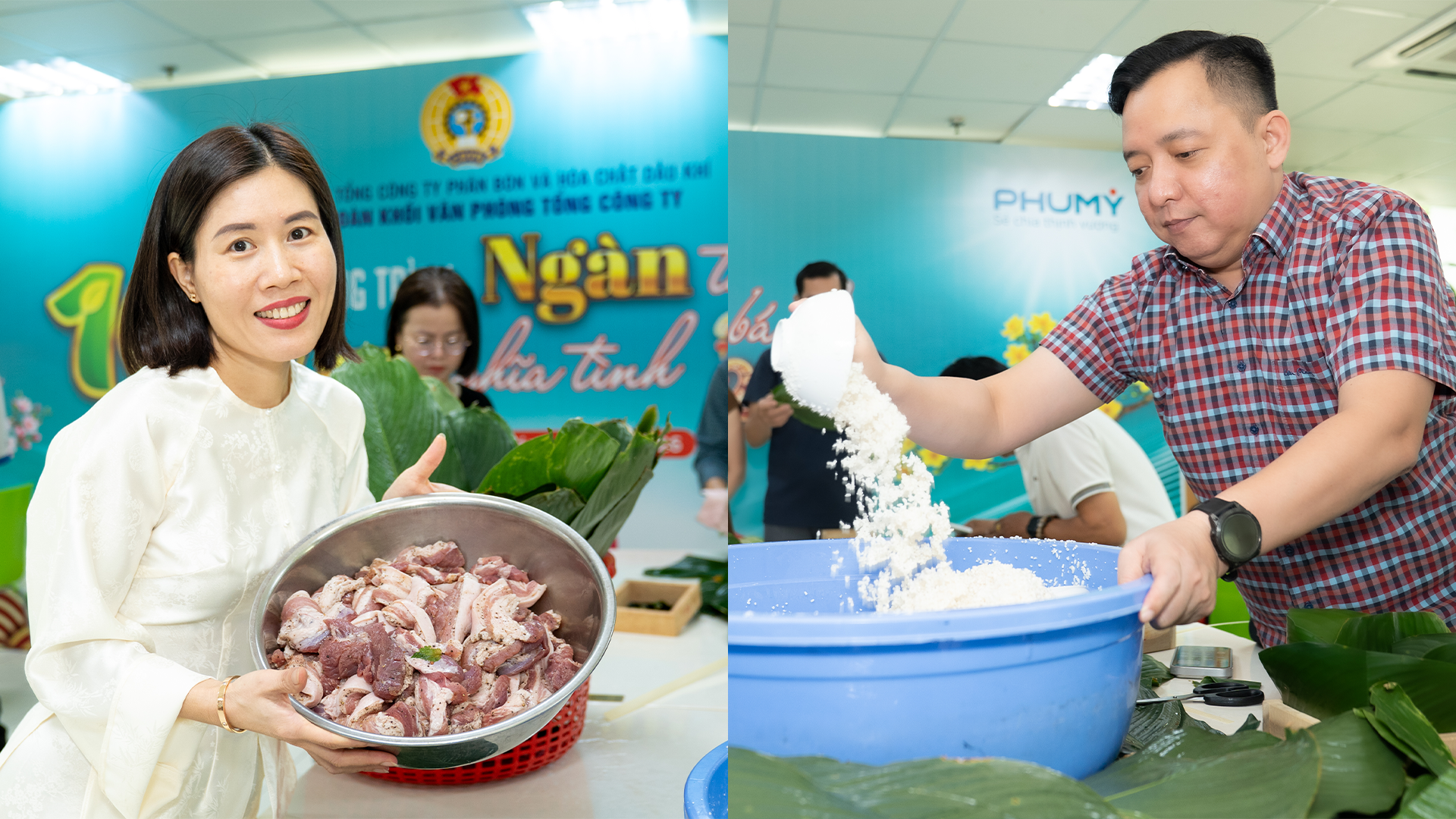 [P Magazine] B&aacute;nh chưng xanh mang nghĩa t&igrave;nh PVFCCo - Ph&uacute; Mỹ đến với cảnh đời neo đơn