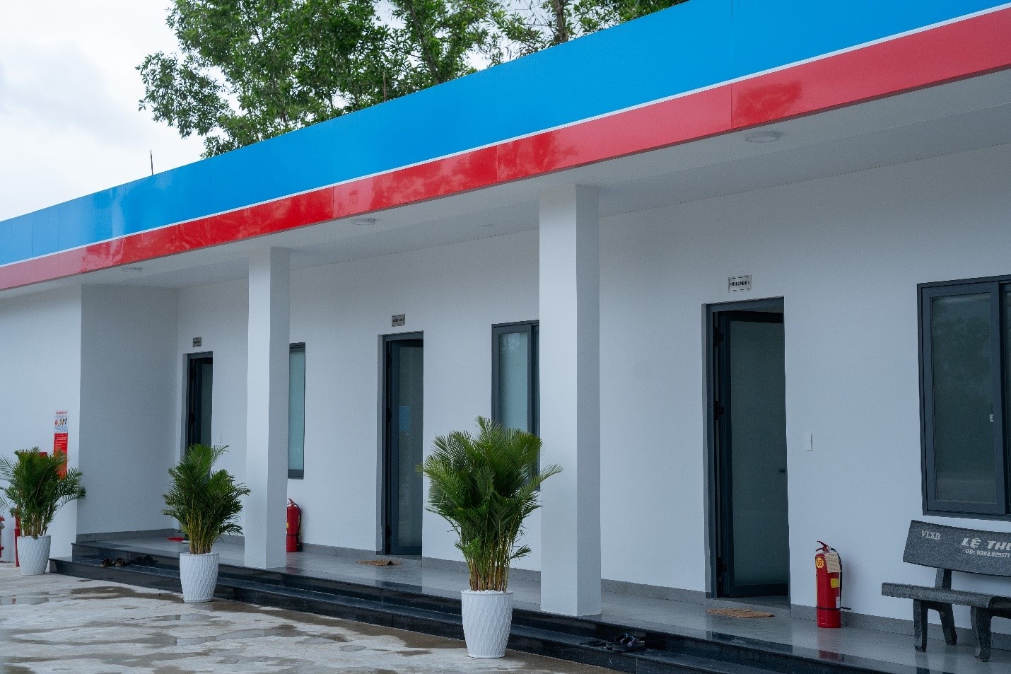 Khu vực nhà nghỉ dành cho lái xe đường dài được phục vụ hoàn toàn miễn phí.