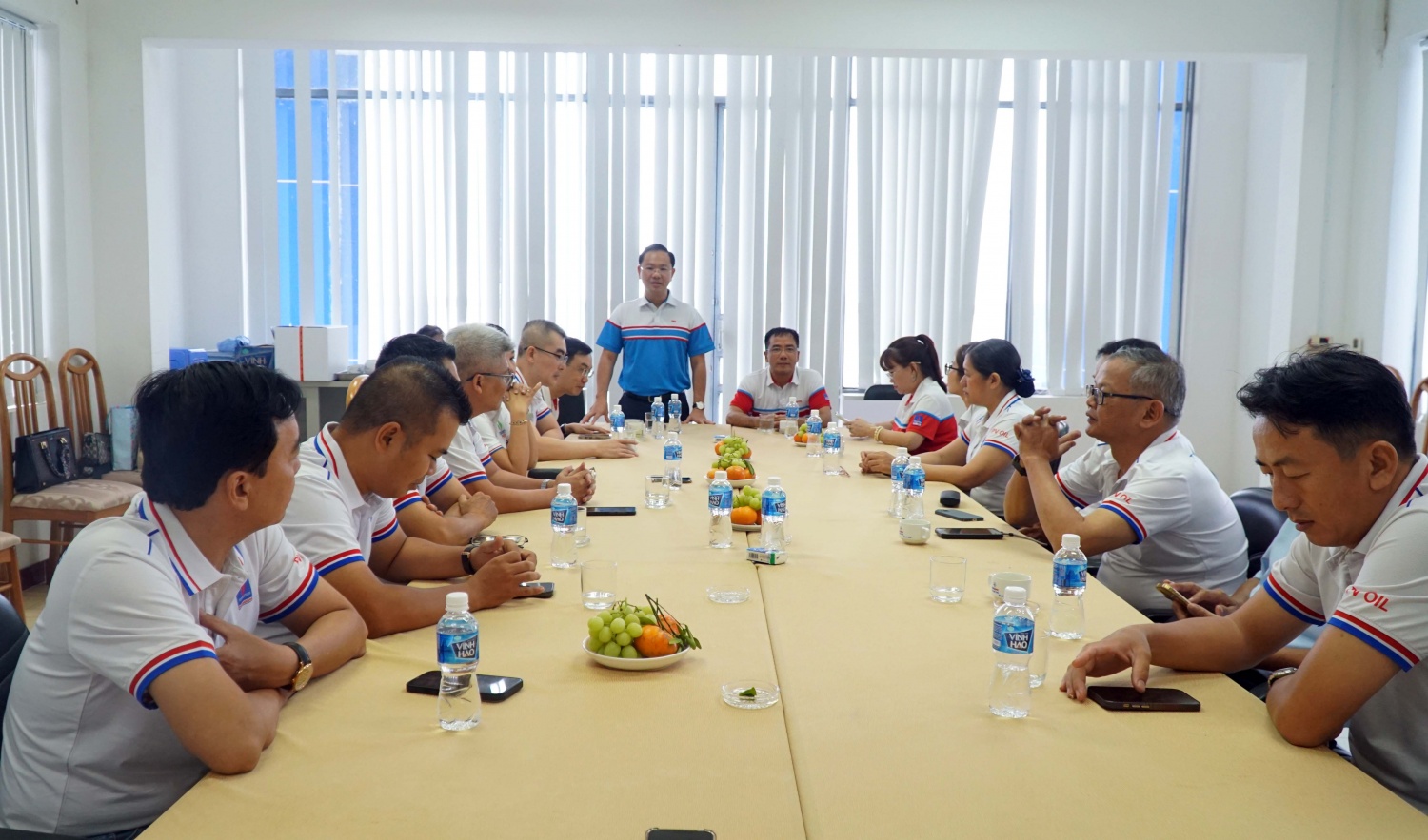 Ông Mai Xuân Hải – Chủ tịch Công đoàn PVOIL phát biểu tại buổi thăm, chúc Tết cán bộ, người lao động Petromekong Ông Mai Xuân Hải – Chủ tịch Công đoàn PVOIL phát biểu tại buổi thăm, chúc Tết cán bộ, người lao động Petromekong