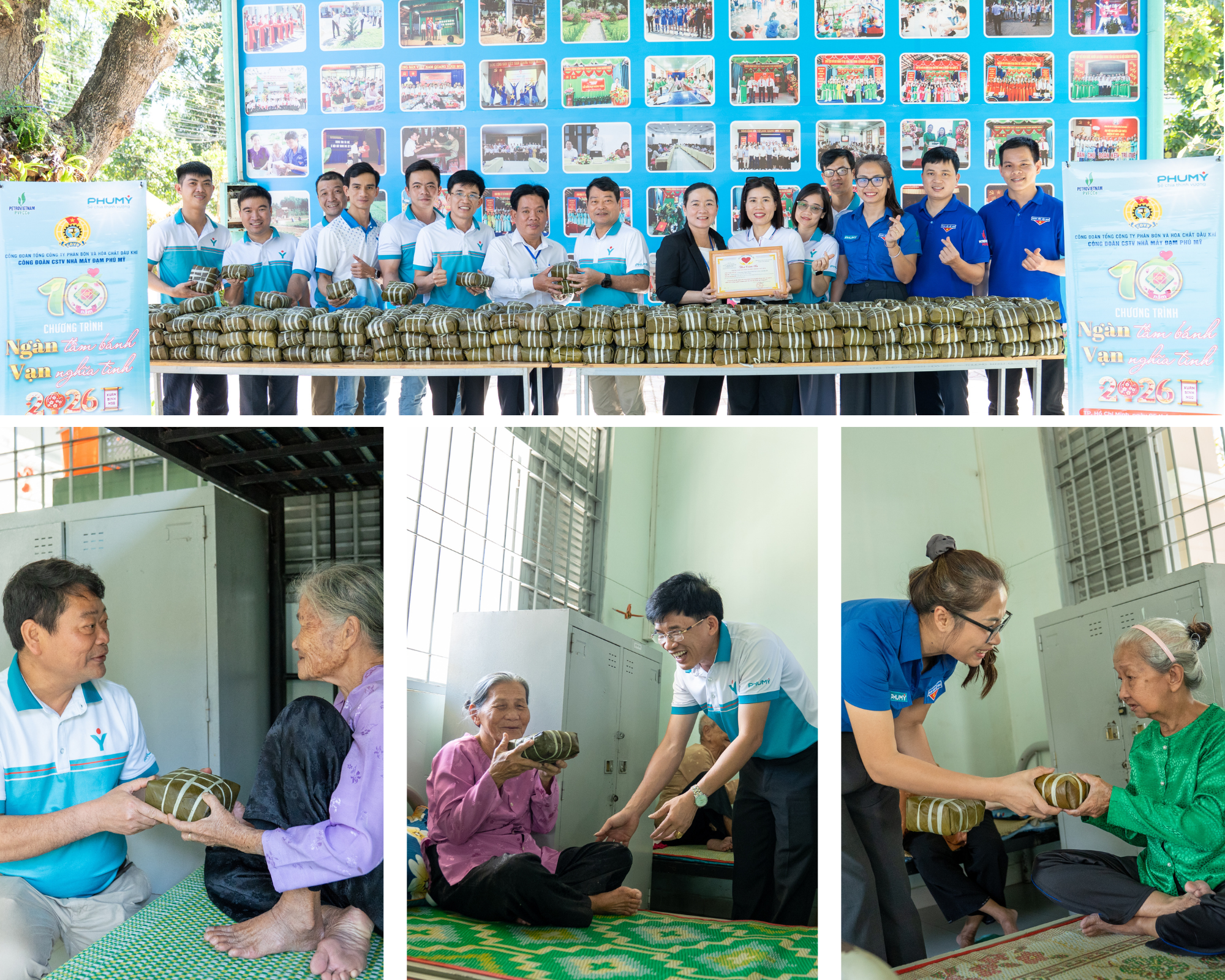 [P Magazine] B&aacute;nh chưng xanh mang nghĩa t&igrave;nh PVFCCo - Ph&uacute; Mỹ đến với cảnh đời neo đơn