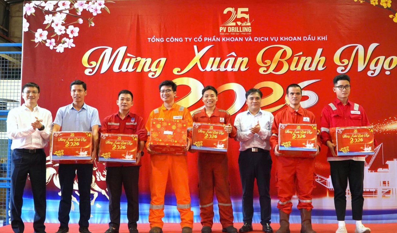 PV Drilling chúc Tết công đoàn viên, người lao động trước thềm Tết Bính Ngọ 2026